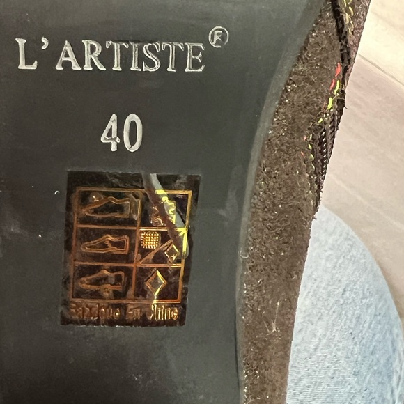 L’ Artiste bronze texture spring step Zinna leather booties art to wear size 9 - Picture 12 of 16